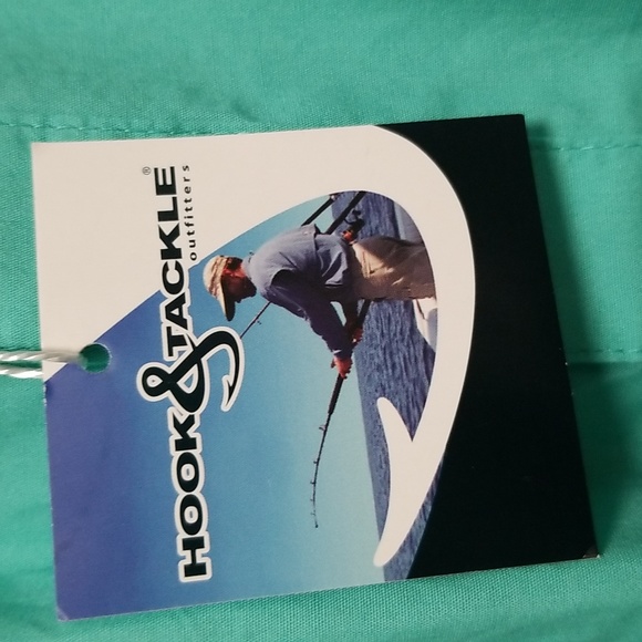 😎NWT~Hook & Tackle Outfitters Hi-Tech Fishing Gear Long Sleeve Fishing Shirt - Picture 3 of 16